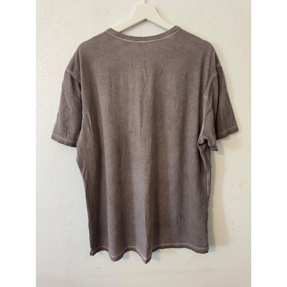 Lululemon Men Sportswear T Shirt Gray Washed‎ Out Logo - Picture 2 of 6